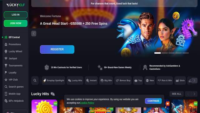 Lucky Elf Casino casino screenshot
